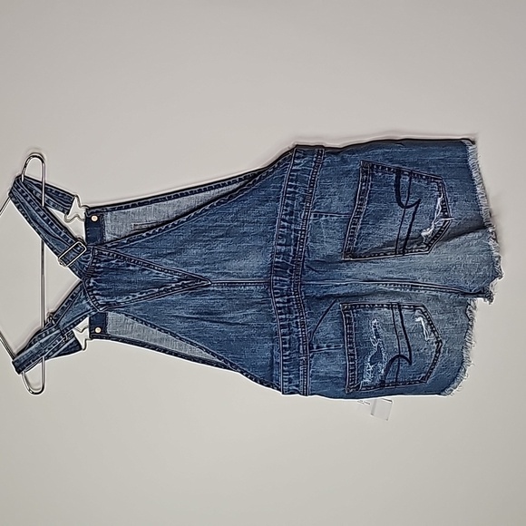American Eagle small new with tags overall jean shorts - Picture 4 of 8